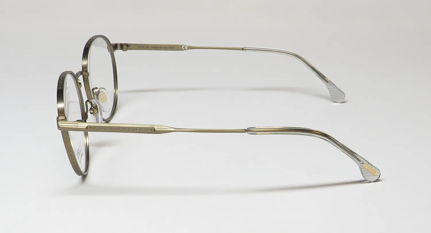 Lozza Vl2402 0srf Eyeglasses Antique Gold 52mm 4