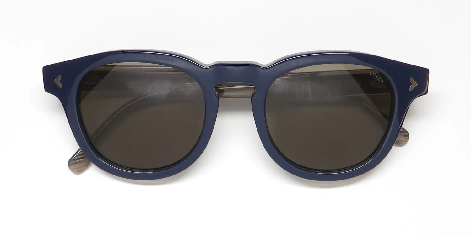 Lozza Sl4299 Tommaso Paradiso 0d25 Sunglasses Blue 49mm 2