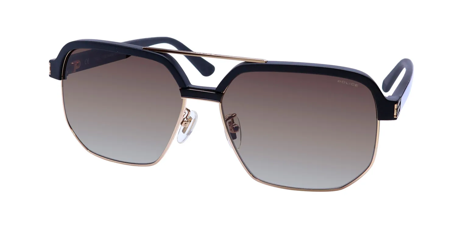 Police Splf11 Origins Hero 1 0302 Sunglasses Gold 61mm