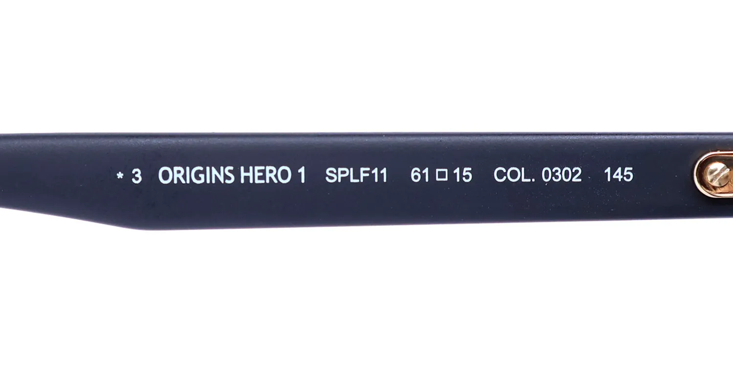 Police Splf11 Origins Hero 1 0302 Sunglasses Gold 61mm 8