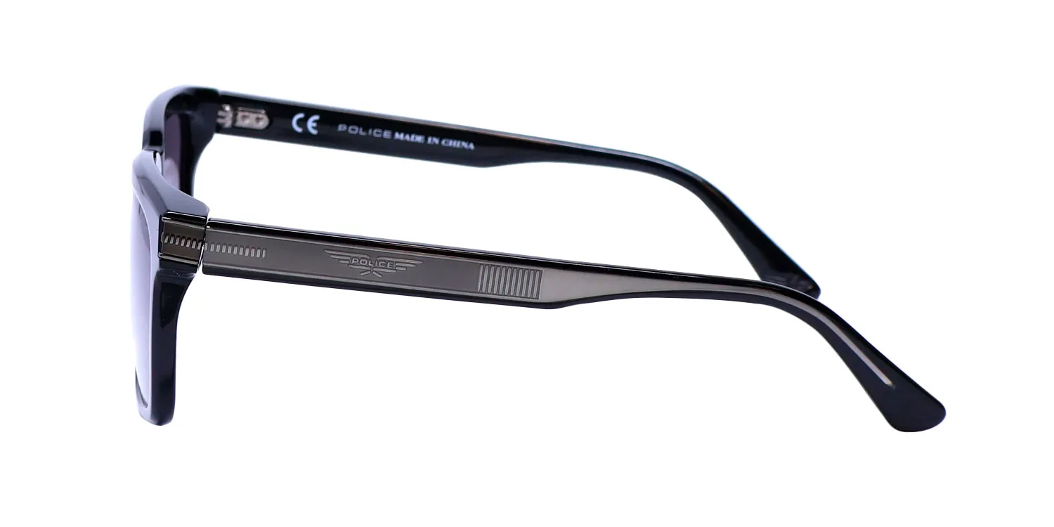 Police Splf12 Origins Hero 2 0700 Sunglasses Black 55mm 4