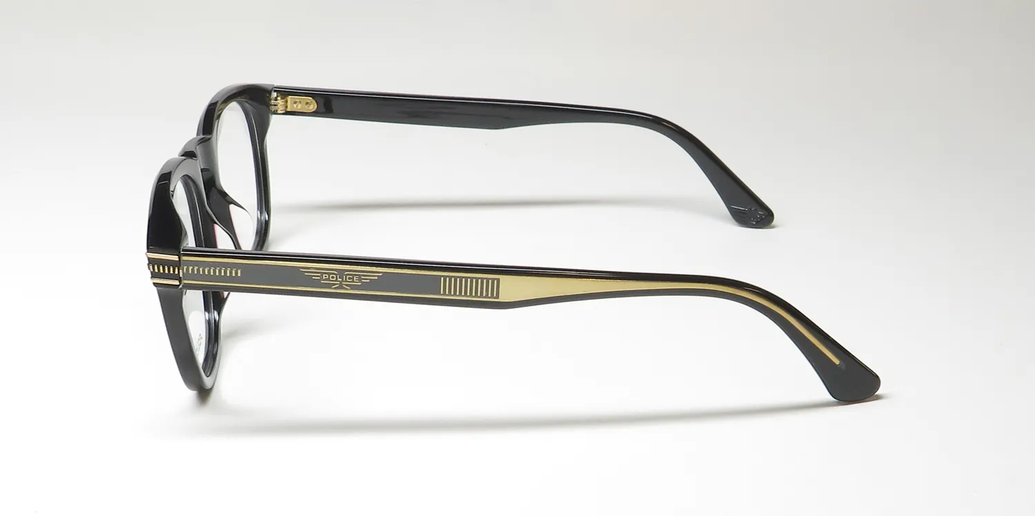 Police Vplf04 Origins Hero 4 0700 Eyeglasses Black 49mm 4