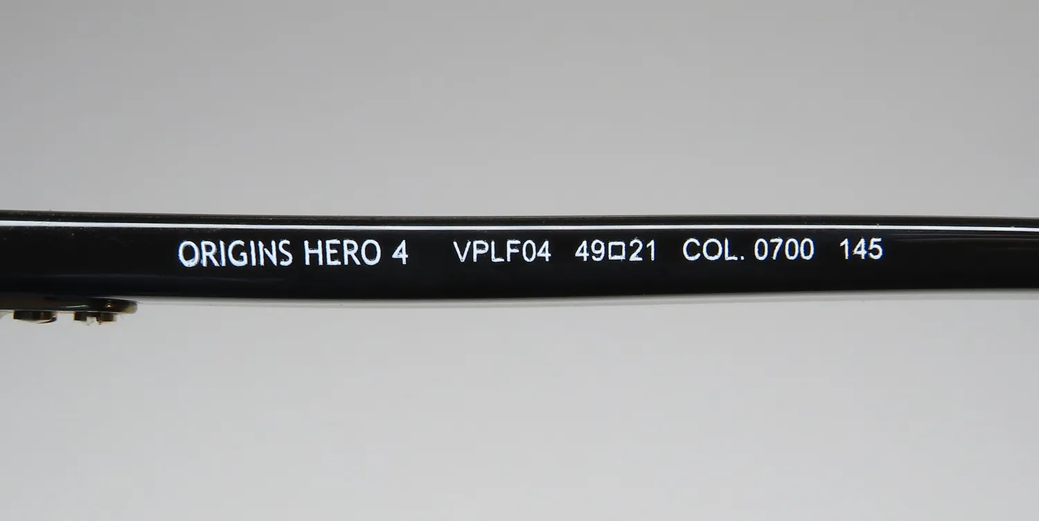 Police Vplf04 Origins Hero 4 0700 Eyeglasses Black 49mm 7