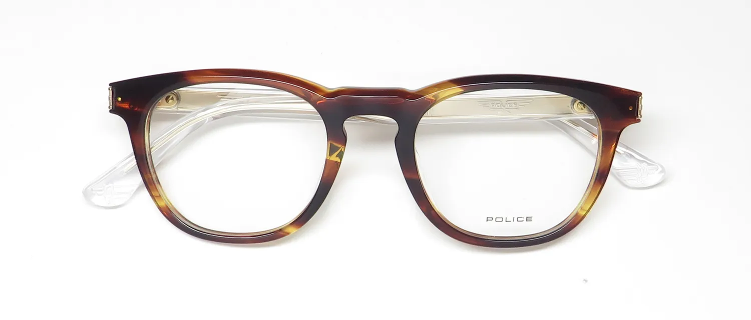 Police Vplf04 Origins Hero 4 09n3 Eyeglasses Brown 49mm 2