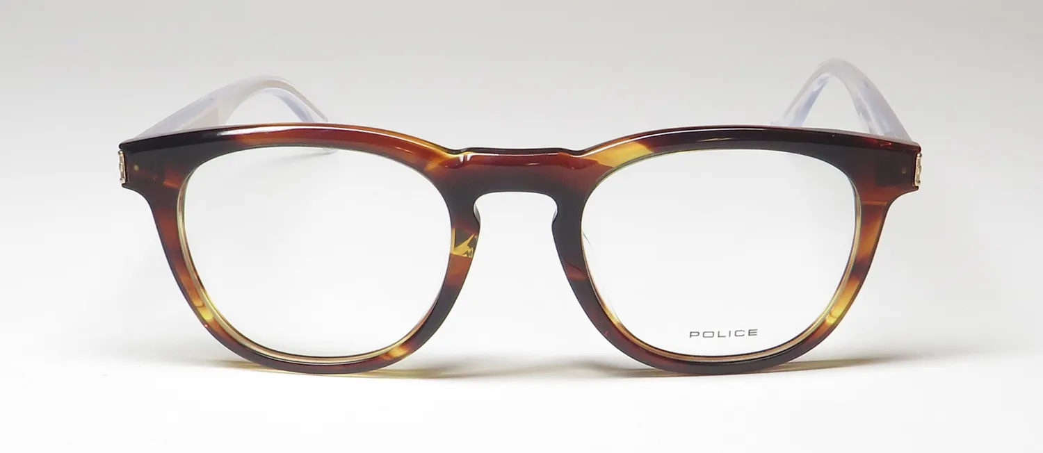 Police Vplf04 Origins Hero 4 09n3 Eyeglasses Brown 49mm 3