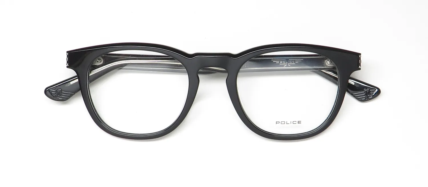 Police Vplf04 Origins Hero 4 700y Eyeglasses Black 49mm 2