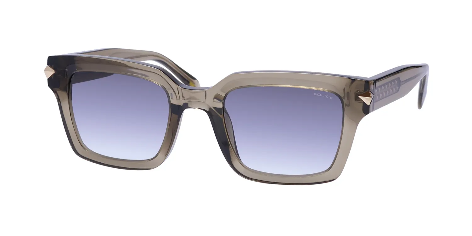 Police Splf32 Dawn 4 092t Sunglasses Dove Grey Crystal 50mm