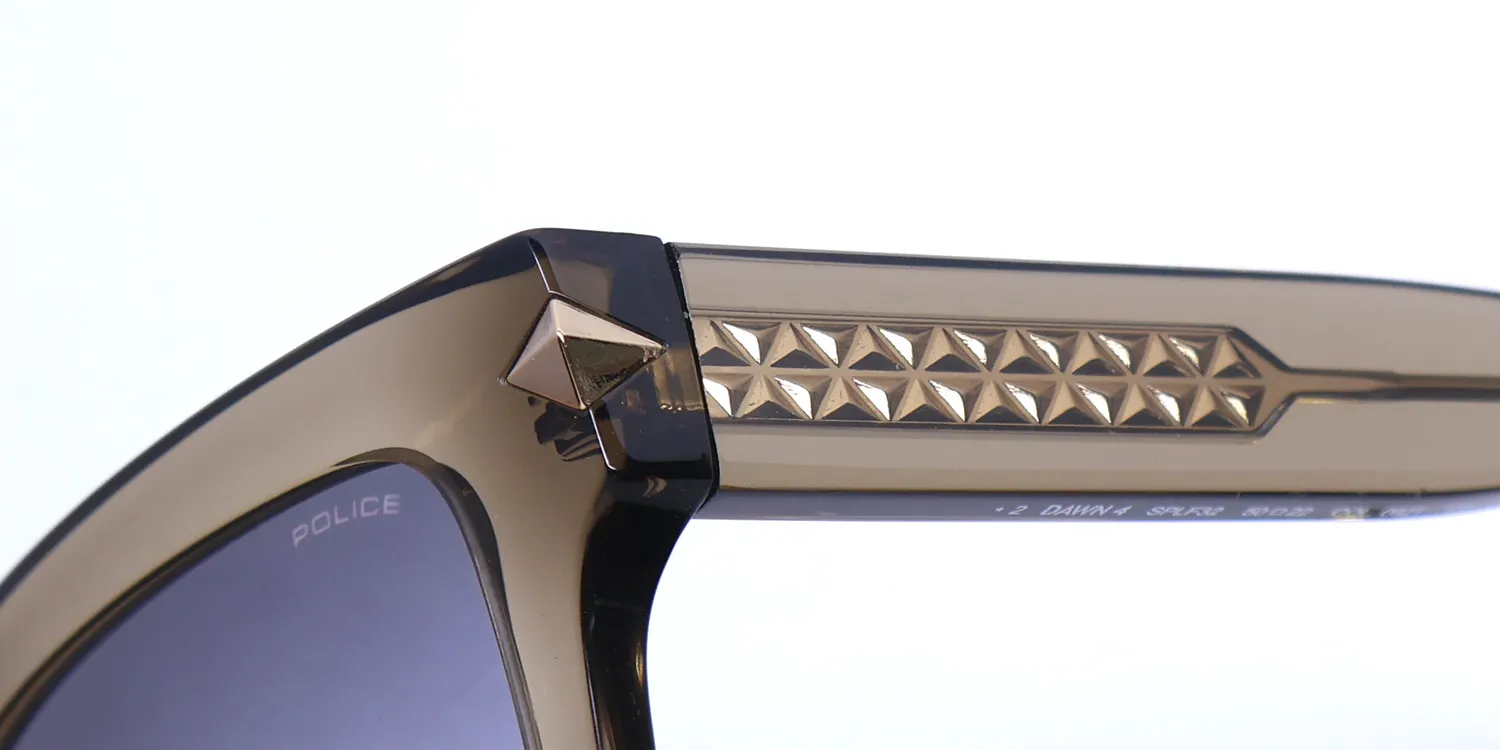 Police Splf32 Dawn 4 092t Sunglasses Dove Grey Crystal 50mm 6