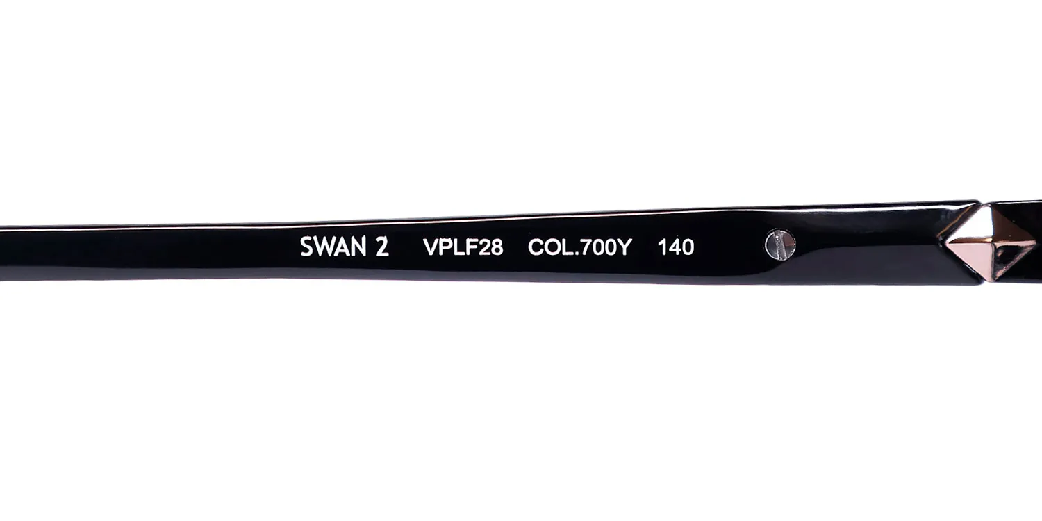Police Vplf28 Swan 2 700y Eyeglasses Black 51mm Unisex 8