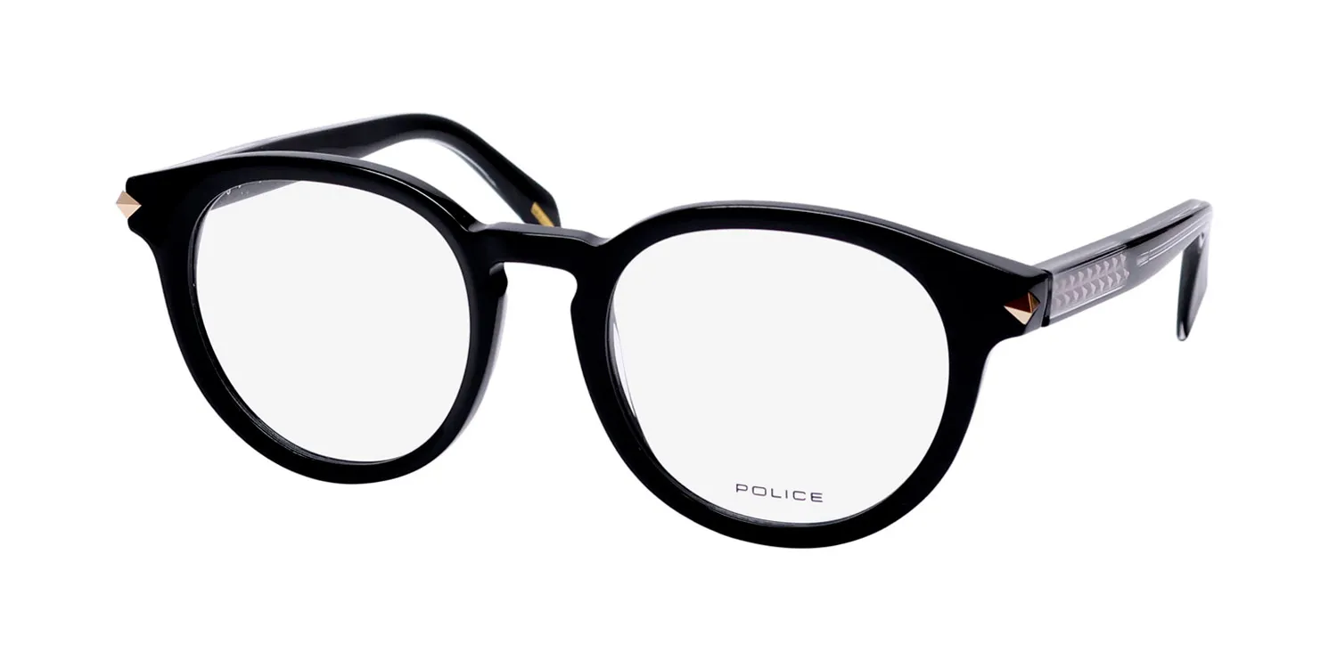 Police Vplf30 Dawn 2 0700 Eyeglasses Black 48mm