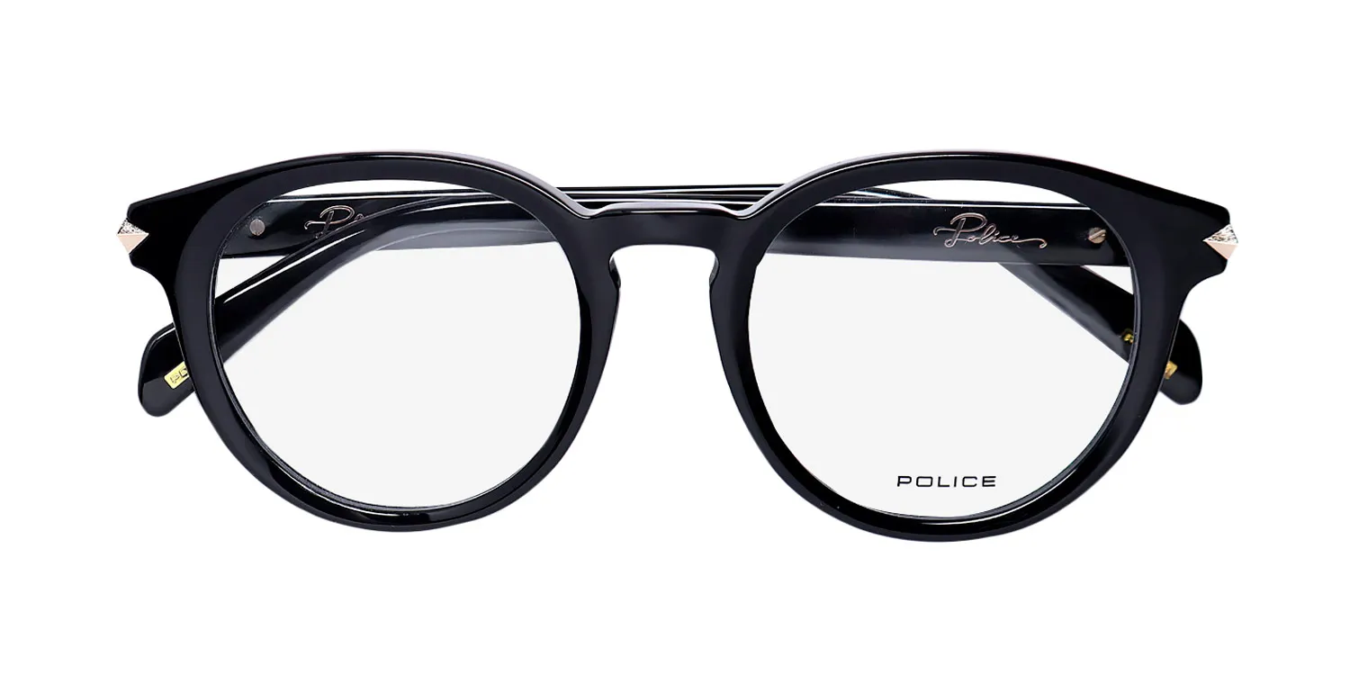 Police Vplf30 Dawn 2 0700 Eyeglasses Black 48mm 2