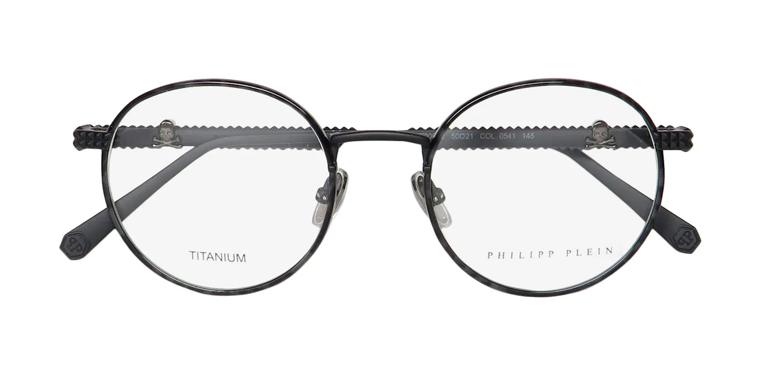 Philipp Plein Vpp061v Plein Glam Sunset 0541 Eyeglasses Black 50mm Unisex 2