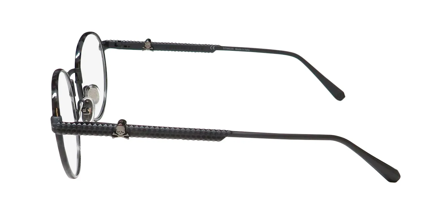 Philipp Plein Vpp061v Plein Glam Sunset 0541 Eyeglasses Black 50mm Unisex 4