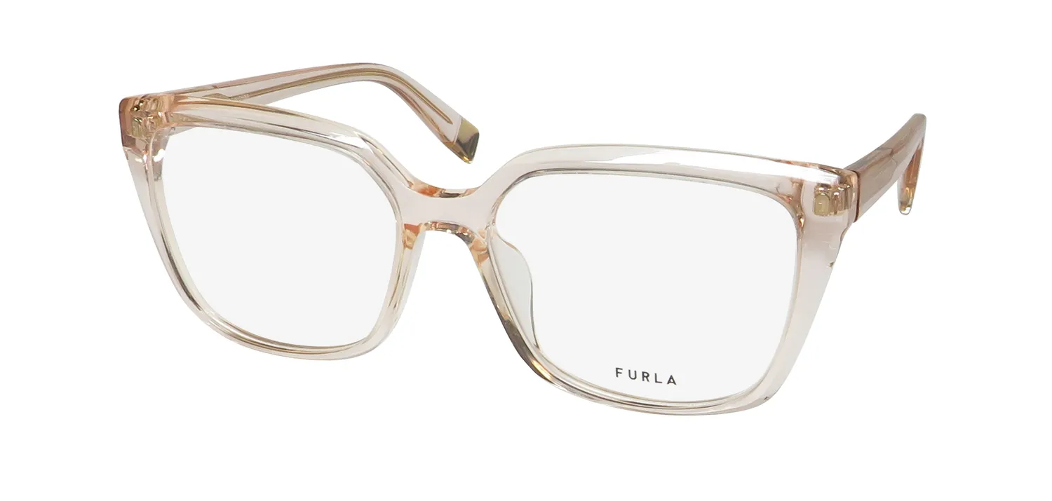 Furla Vfu641v 0838 Eyeglasses Transparent Pink 54mm