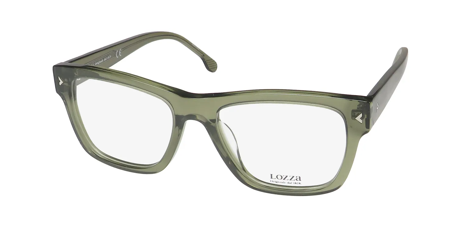 Lozza Vl4276v 096r Eyeglasses Transparent Military Green 53mm