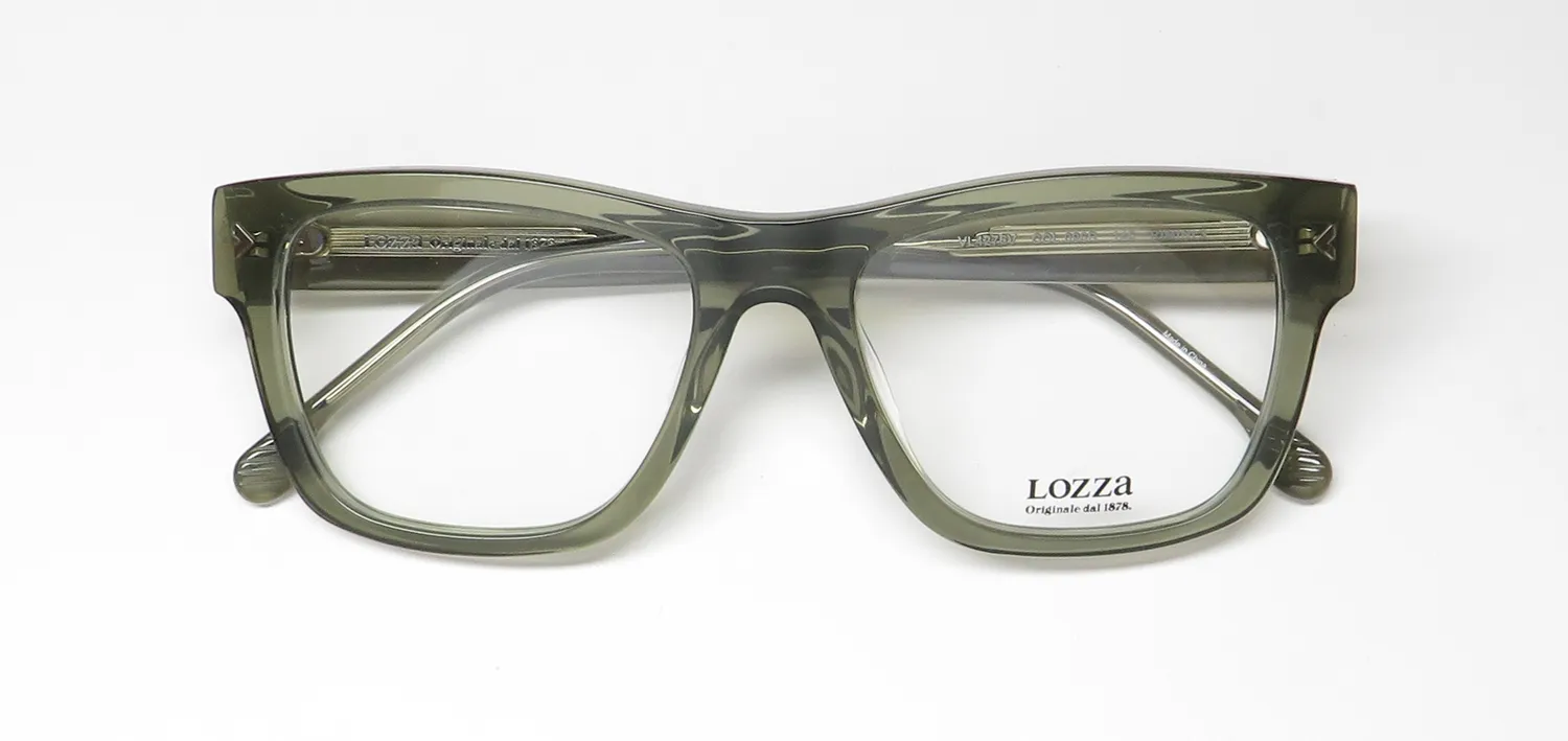 Lozza Vl4276v 096r Eyeglasses Transparent Military Green 53mm 2