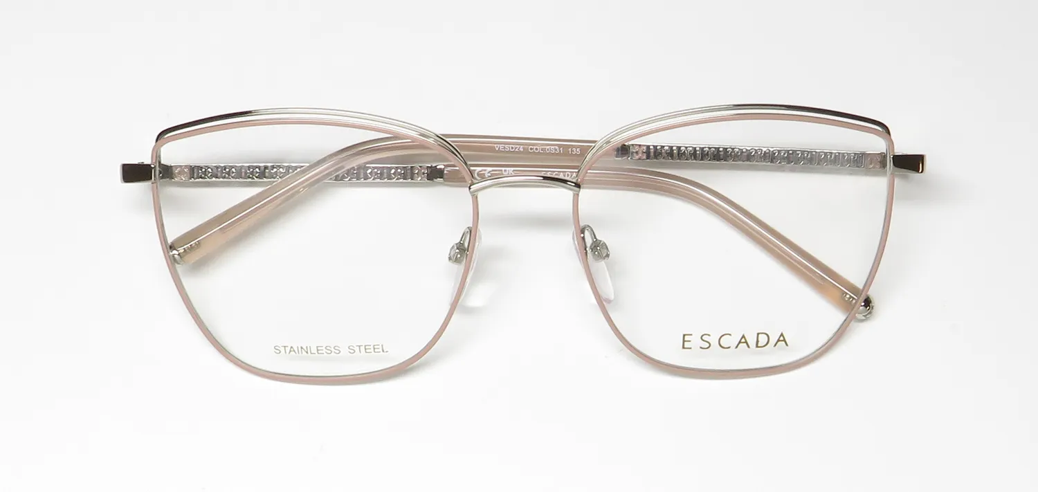 Escada Vesd24 0s31 Eyeglasses Silver 55mm 2