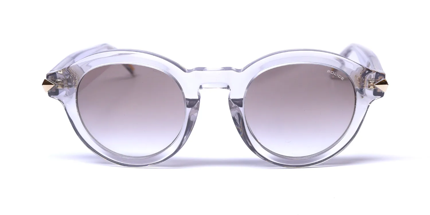 Police Splf31 Dawn 3 06s8 Sunglasses Transparent Grey 47mm Unisex 3