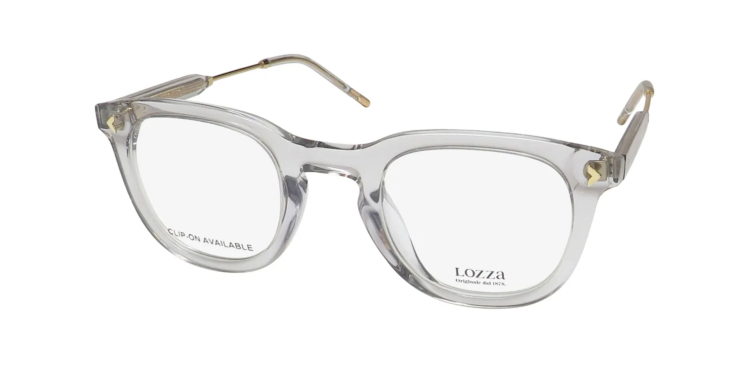 Lozza Vl4312 06a7 Eyeglasses Transparent Grey 48mm