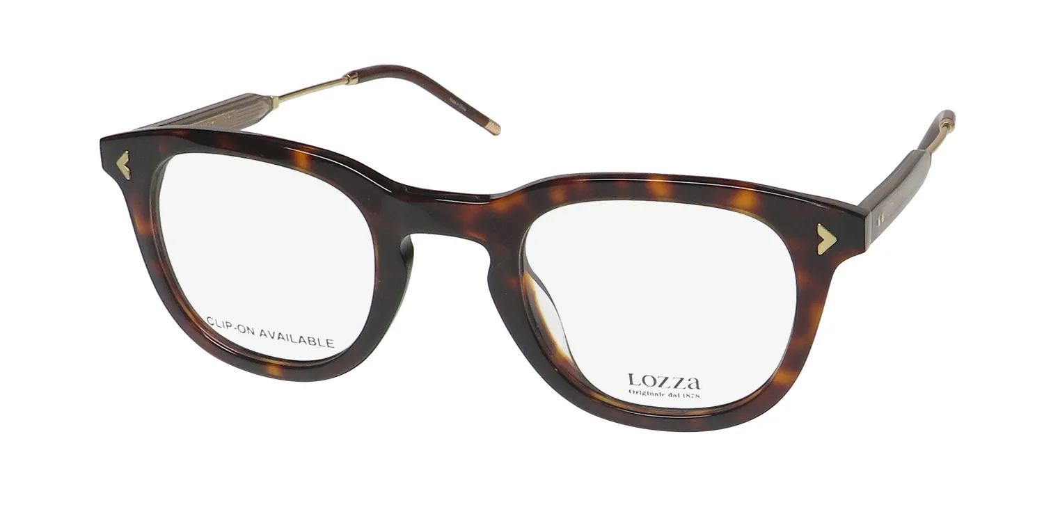 Lozza Vl4312 0714 Eyeglasses Dark Havana 48mm