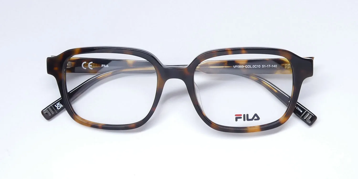 Fila Vfi303 0c10 Eyeglasses Havana 51mm Unisex 2