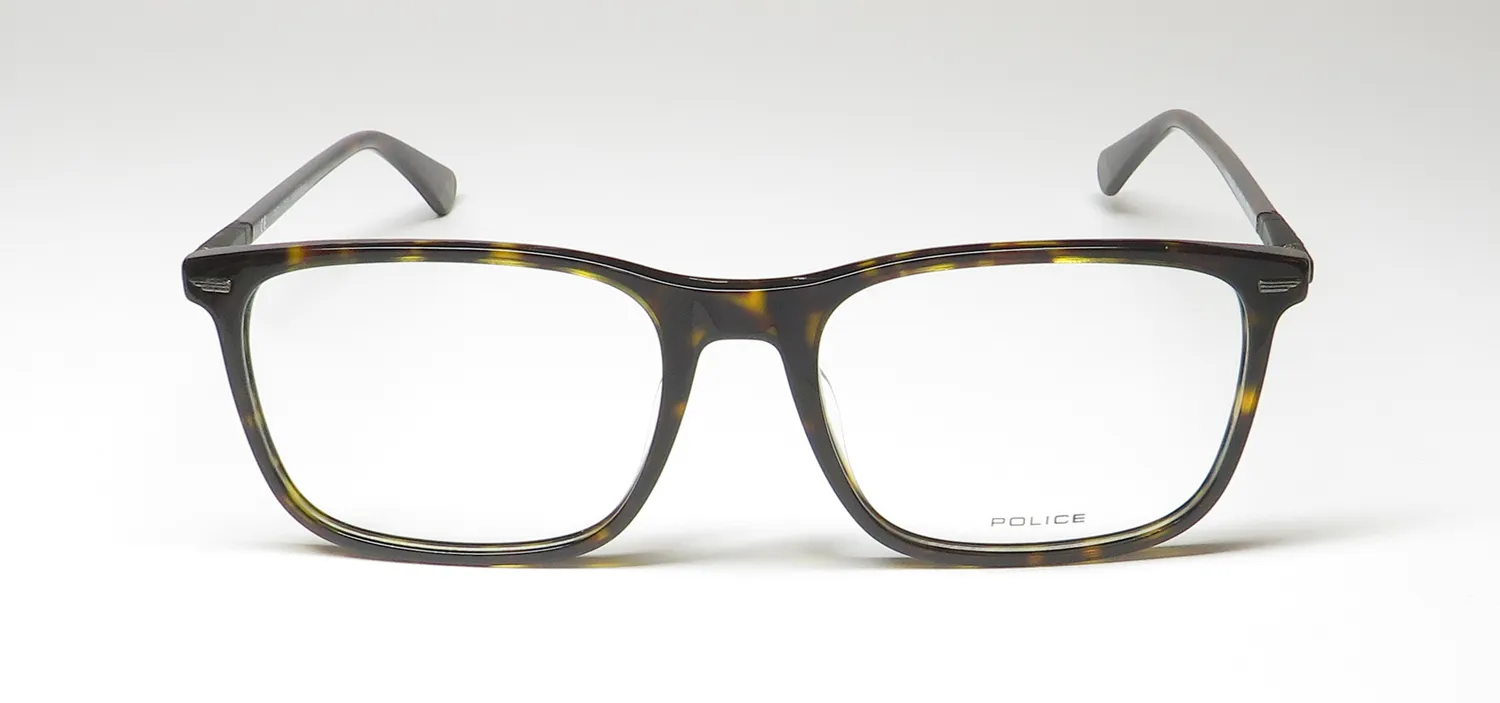 Police Vplf80 Crossroads 3 0722 Eyeglasses Dark Havana 55mm 3