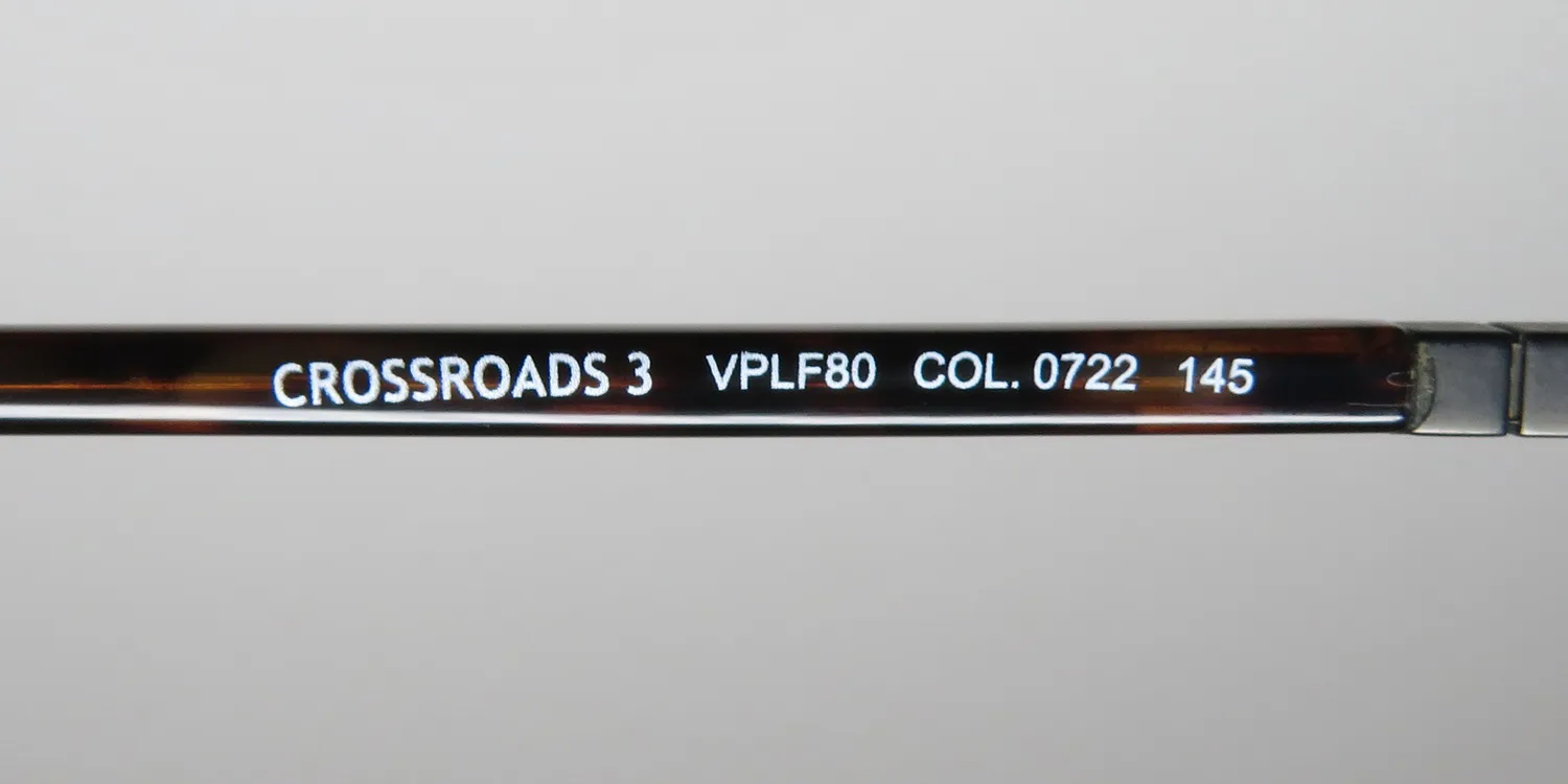 Police Vplf80 Crossroads 3 0722 Eyeglasses Dark Havana 55mm 8