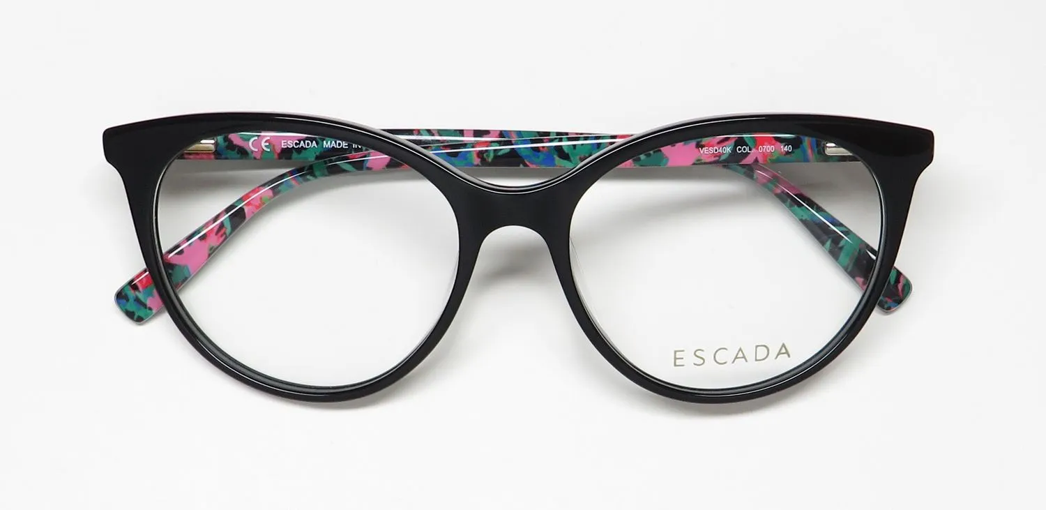 Escada Vesd40k 0700 Eyeglasses Black 52mm 2