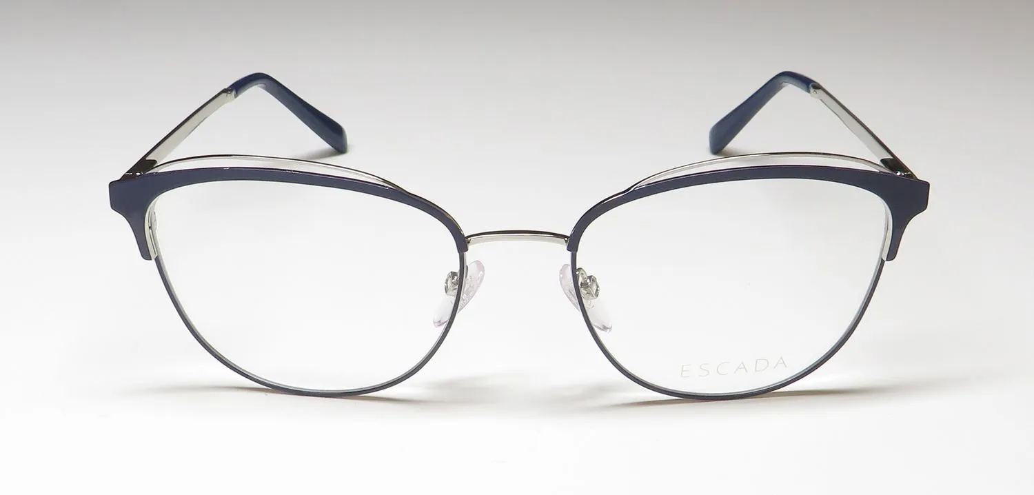 Escada Vesd41k 0e70 Eyeglasses Navy Blue 54mm 3
