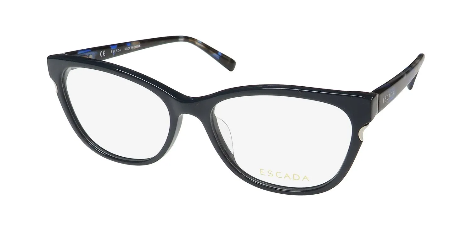 Escada Vesd44k 0d82 Eyeglasses Navy Blue 54mm