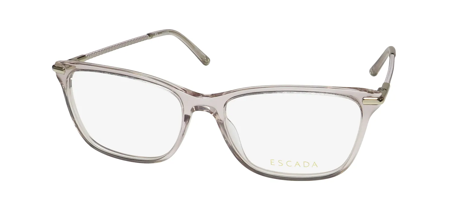 Escada Vesd62 06pp Eyeglasses Transparent Antique Pink 54mm