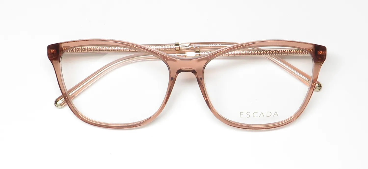 Escada VESD60 0805 Eyeglasses Transparent Light Brown 54mm 2