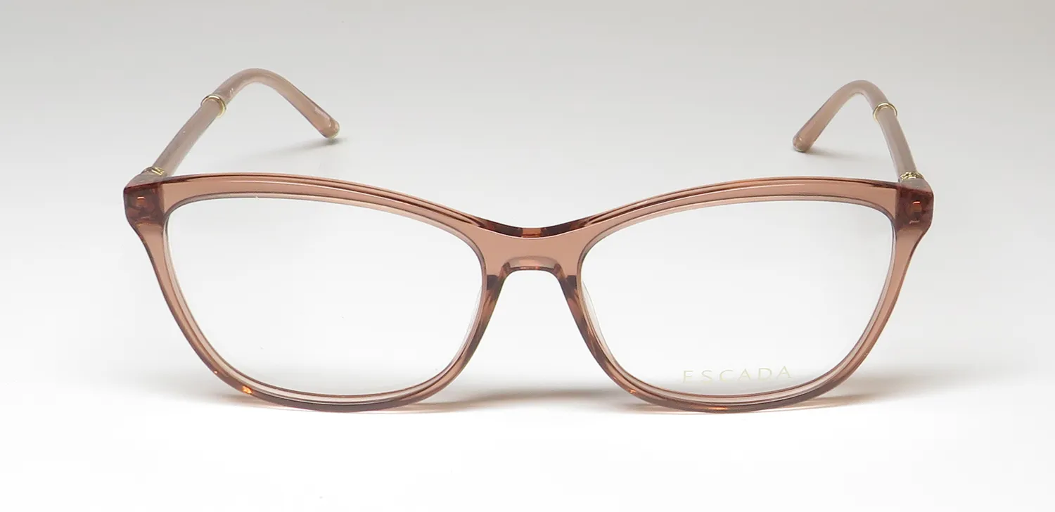Escada VESD60 0805 Eyeglasses Transparent Light Brown 54mm 3
