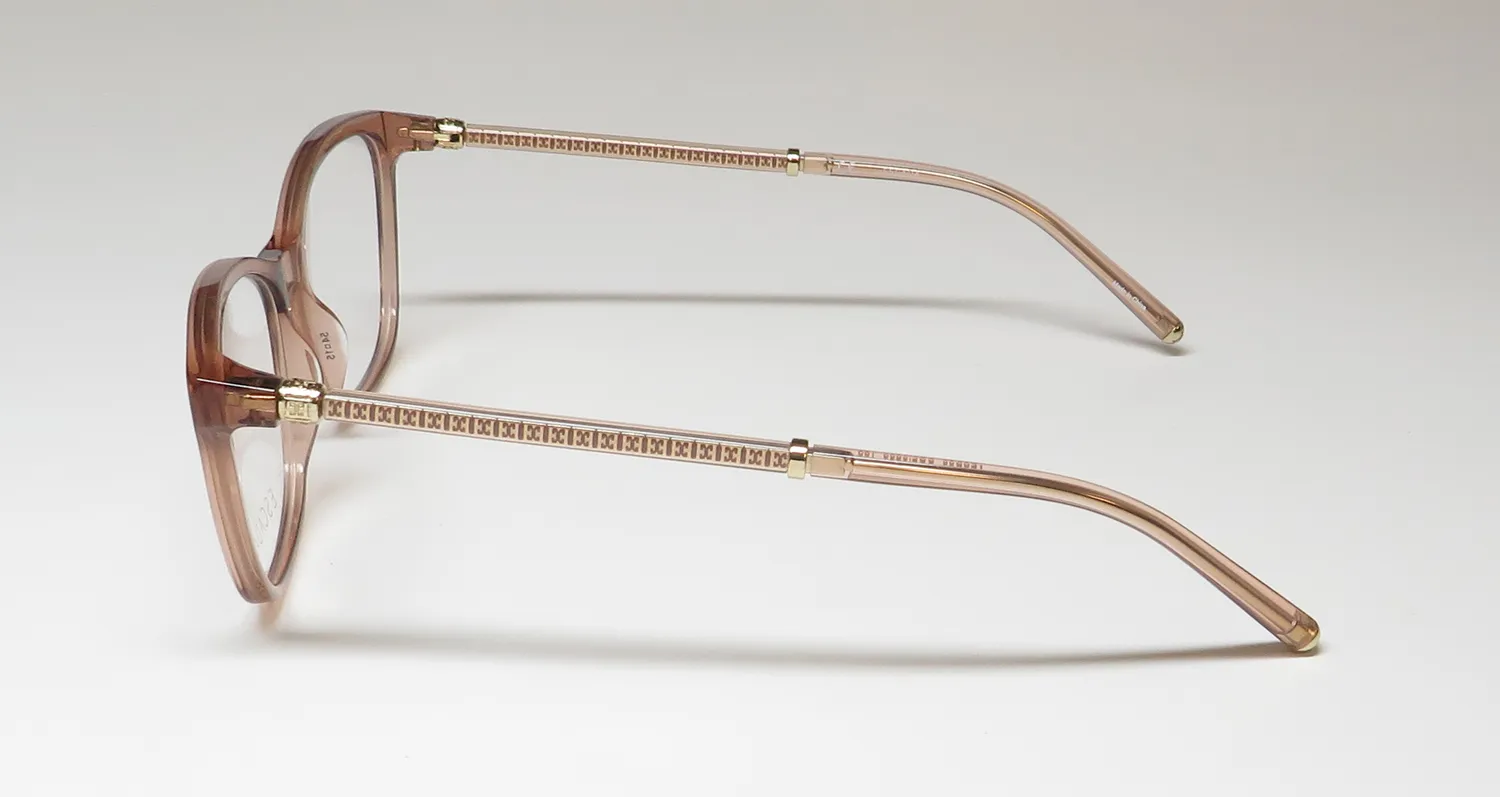 Escada VESD60 0805 Eyeglasses Transparent Light Brown 54mm 4