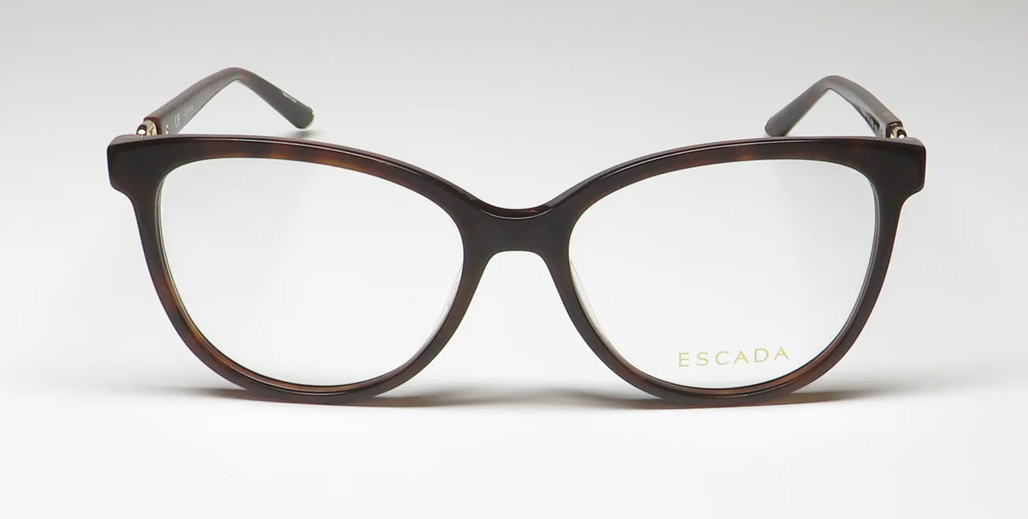 Escada Vesd55 0752 Eyeglasses Dark Havana 53mm 3