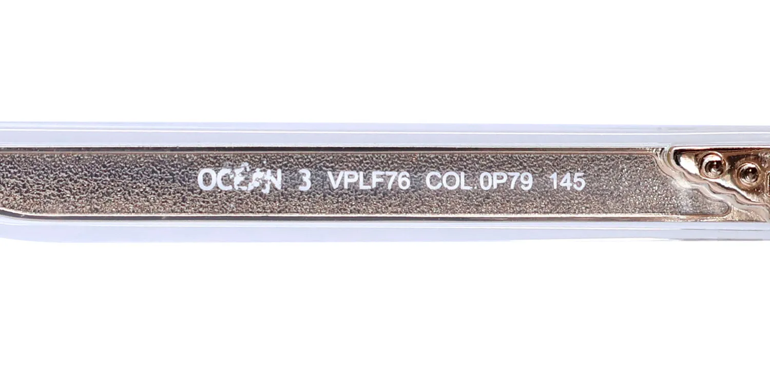Police Vplf76 Ocean 3 0p79 Eyeglasses Crystal 53mm 7