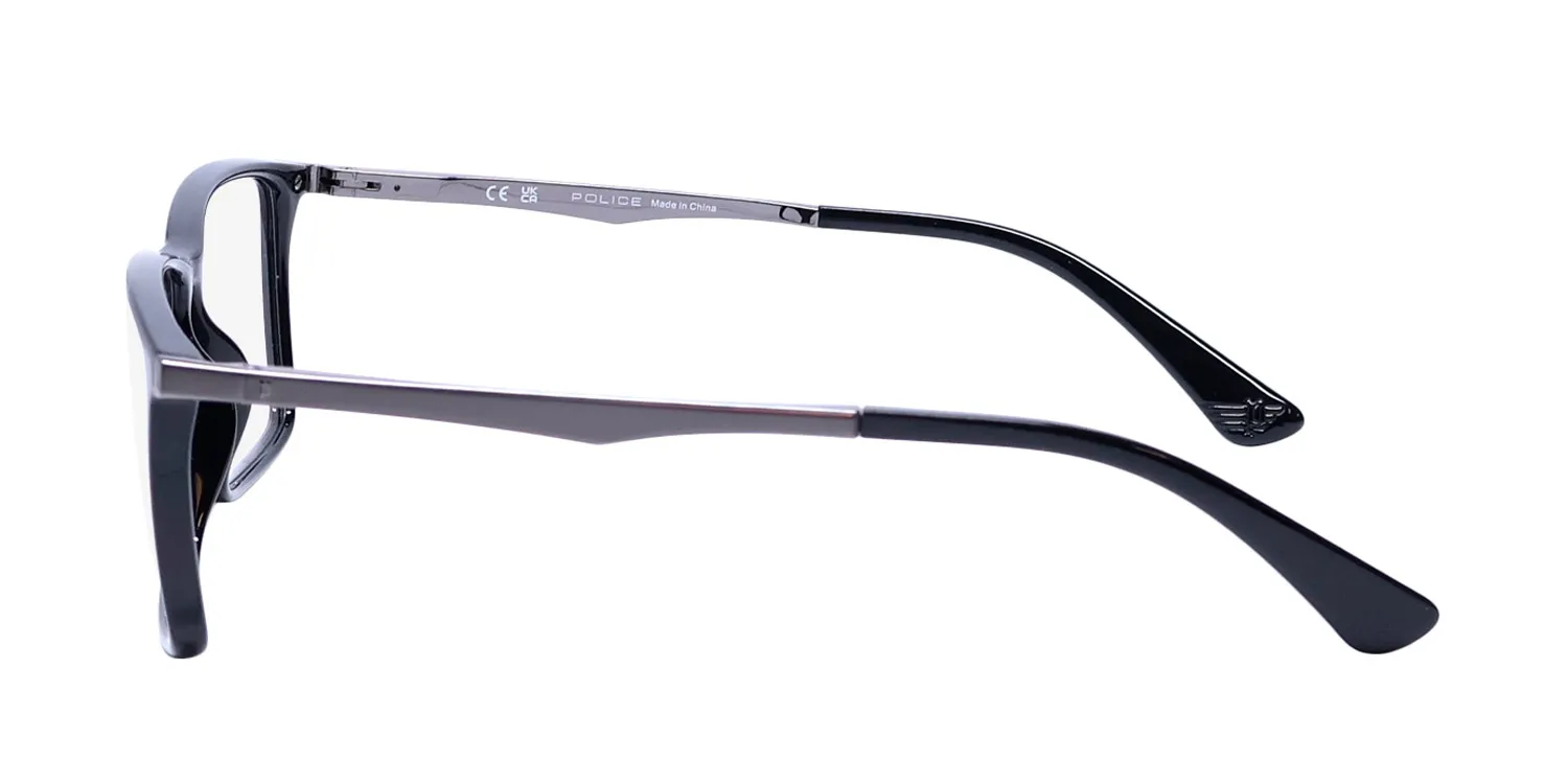 Police Vplg70 Quest 1 0z42 Eyeglasses Black 56mm 4
