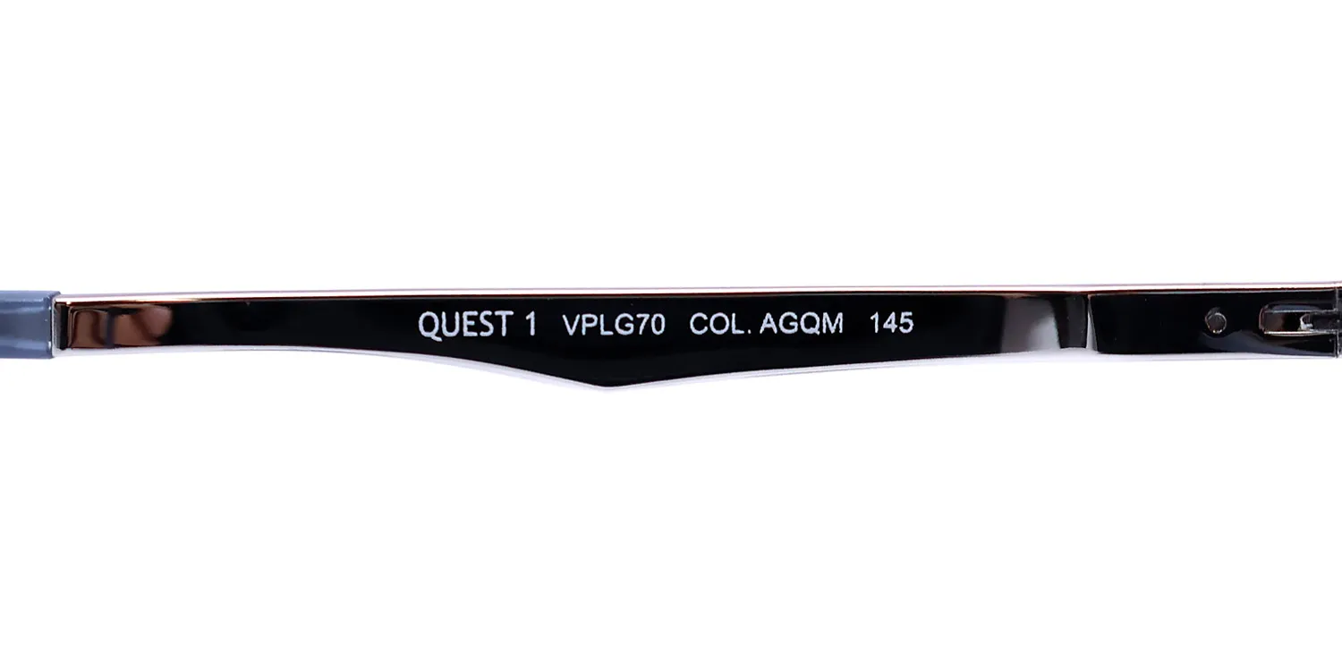 Police Vplg70 Quest 1 agqm Eyeglasses Transparent Blue 56mm 8