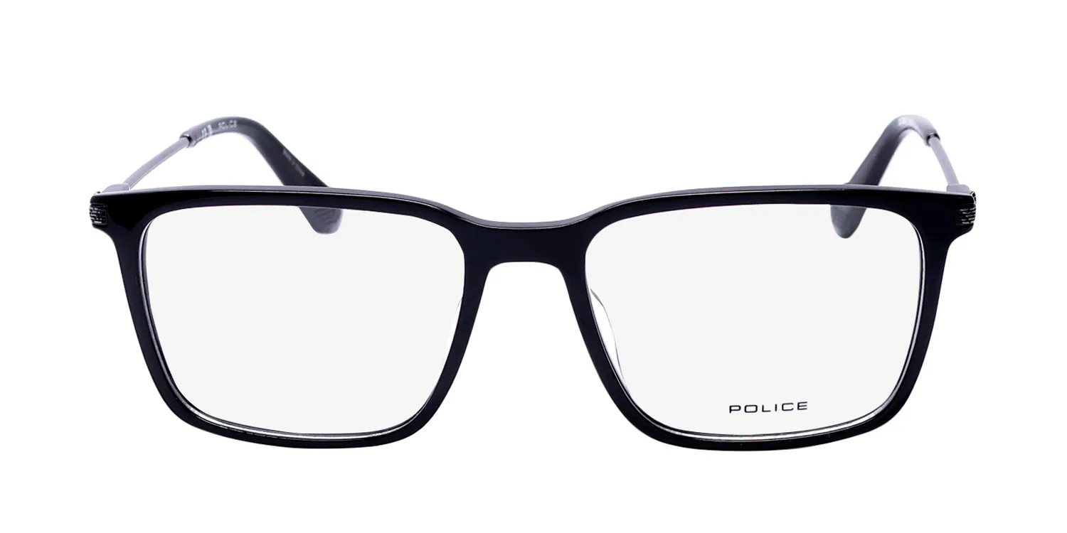 Police Vplg77 Octane 5 0700 Eyeglasses Black 53mm 3