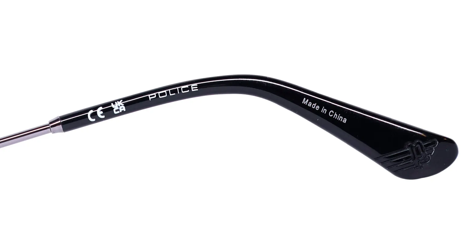 Police Vplg77 Octane 5 0700 Eyeglasses Black 53mm 7