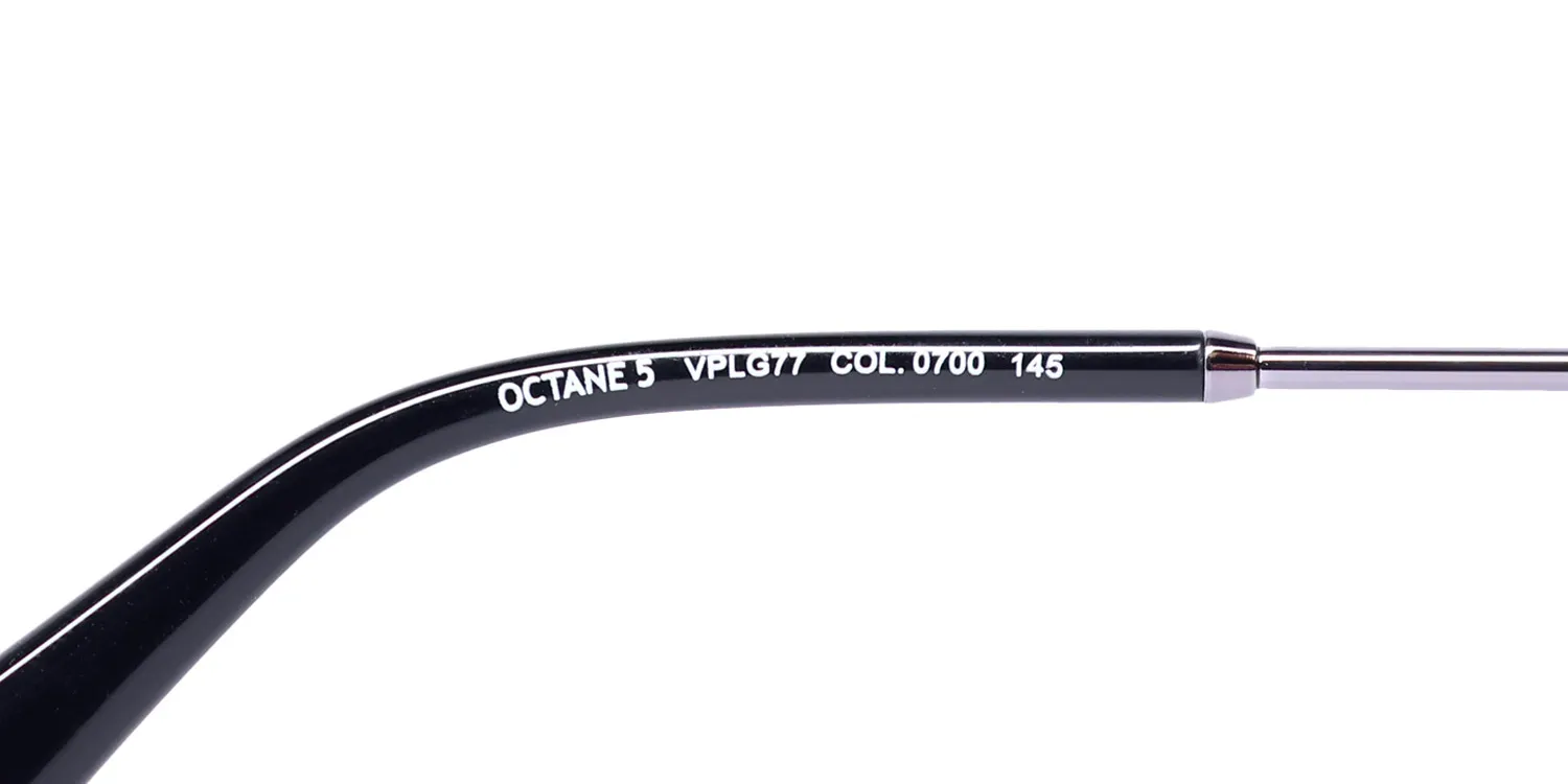 Police Vplg77 Octane 5 0700 Eyeglasses Black 53mm 8