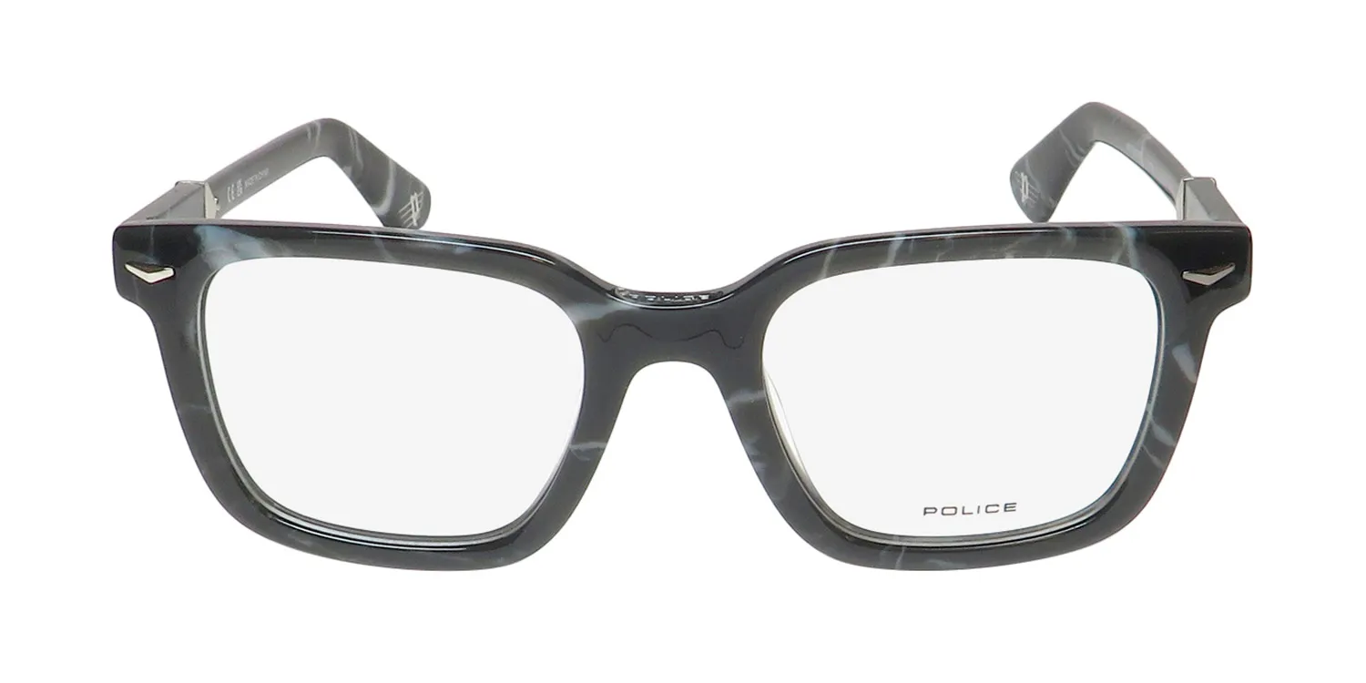 Police Vplg80 Monument 2 0869 Eyeglasses Marbled Black 51mm 3