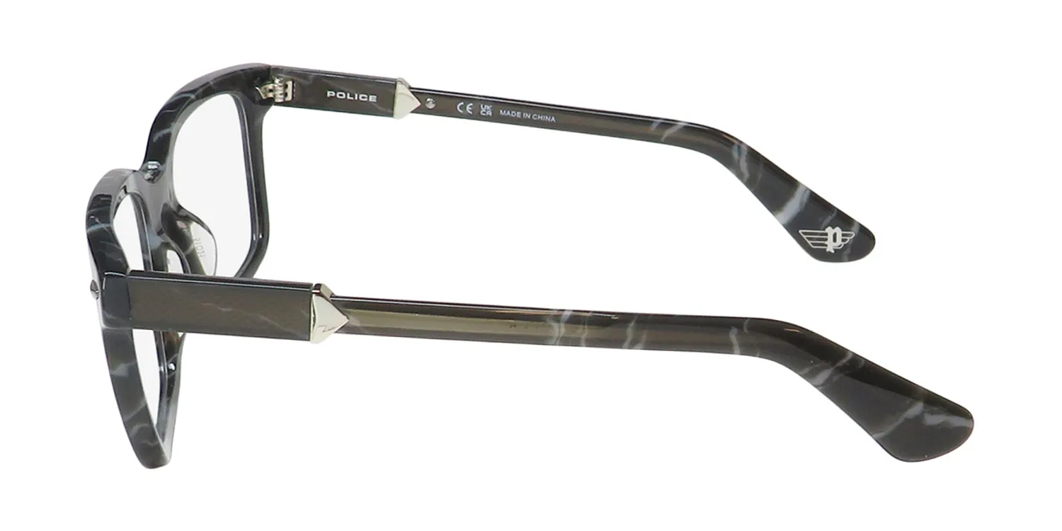 Police Vplg80 Monument 2 0869 Eyeglasses Marbled Black 51mm 4
