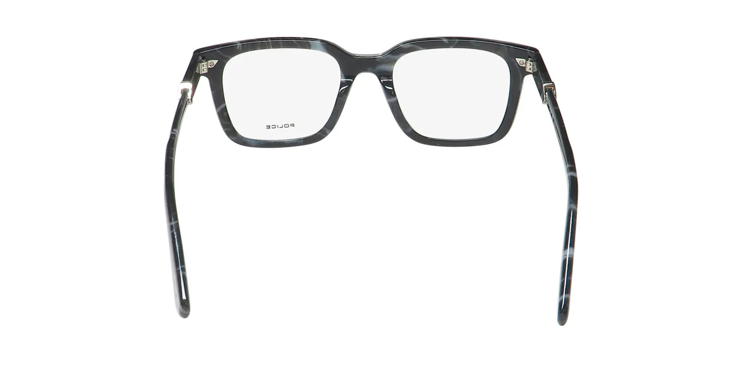 Police Vplg80 Monument 2 0869 Eyeglasses Marbled Black 51mm 5