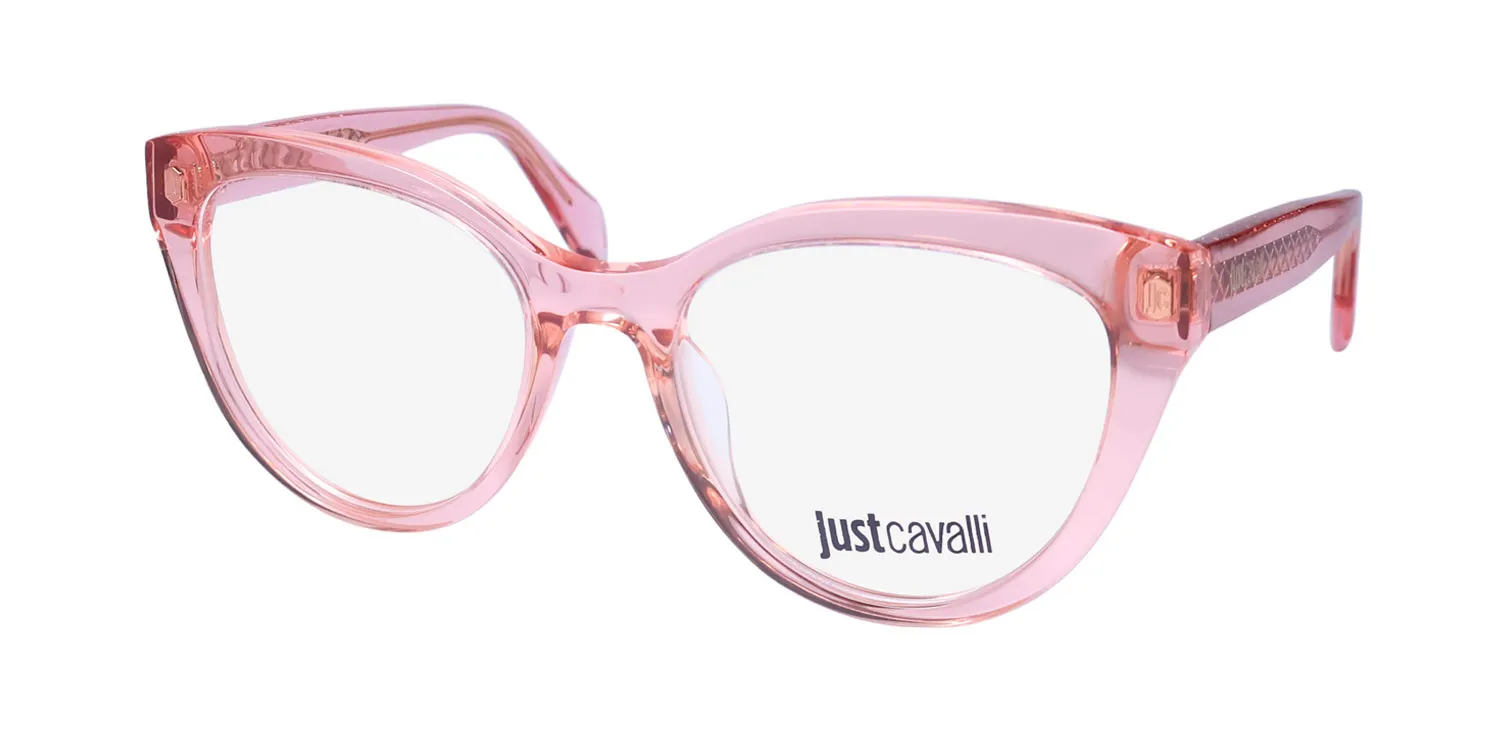 Just Cavalli Vjc001 06m5 Eyeglasses Transparent Peach 51mm
