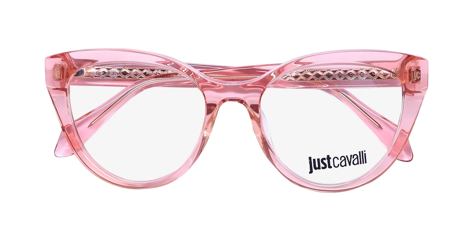 Just Cavalli Vjc001 06m5 Eyeglasses Transparent Peach 51mm 2