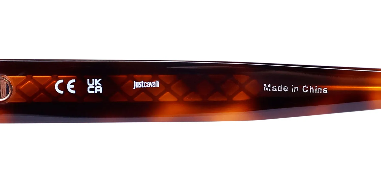 Just Cavalli Vjc001 0752 Eyeglasses Brown Havana 51mm 7