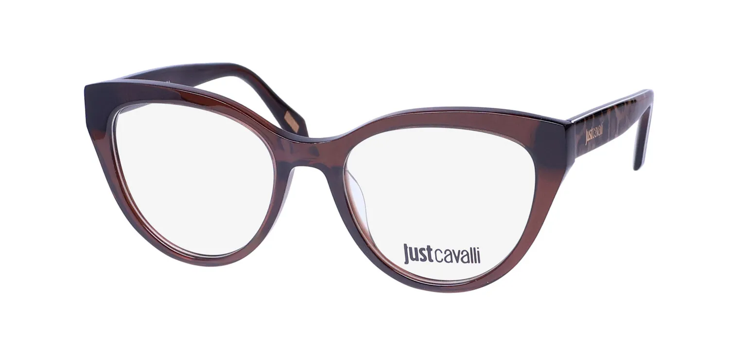 Just Cavalli Vjc001 0aak Eyeglasses Transparent Brown 51mm