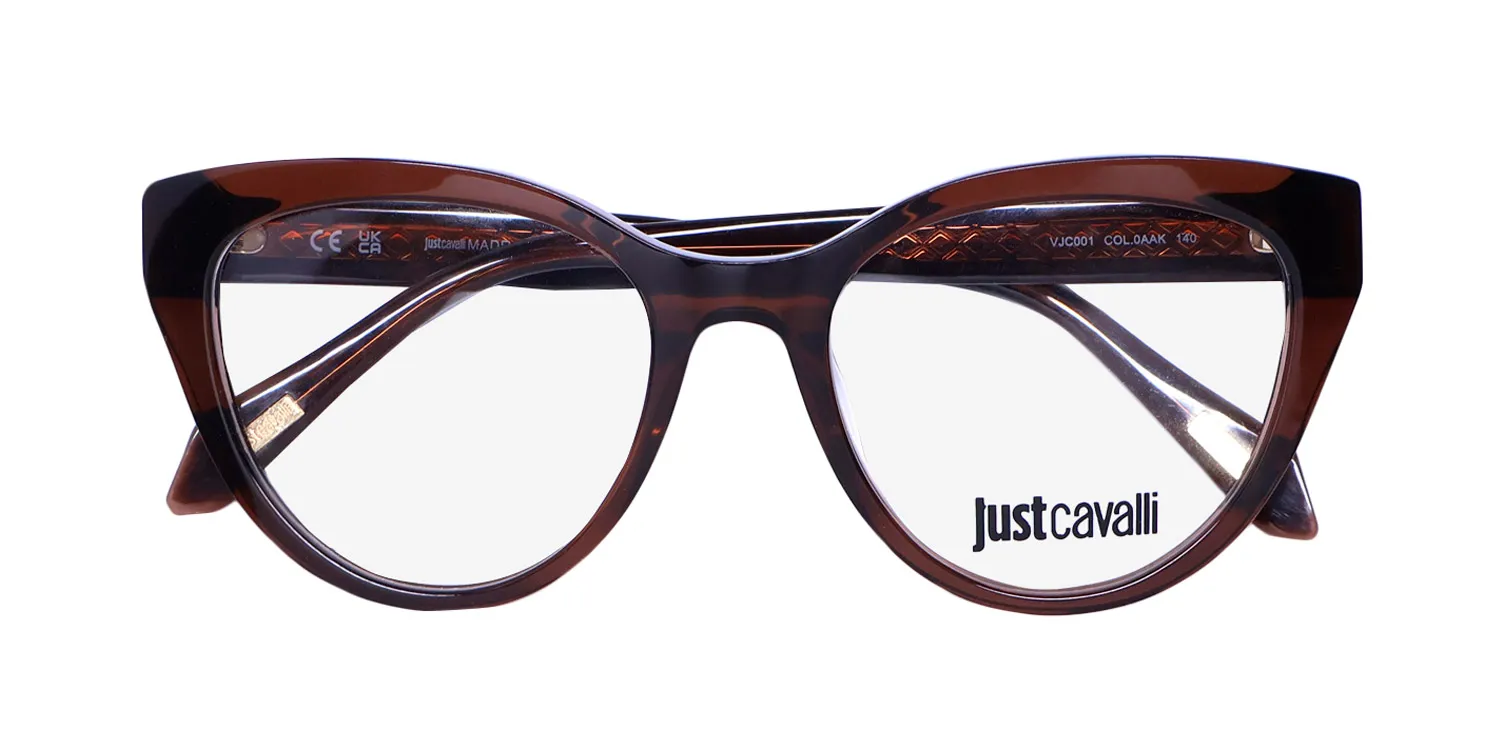 Just Cavalli Vjc001 0aak Eyeglasses Transparent Brown 51mm 2