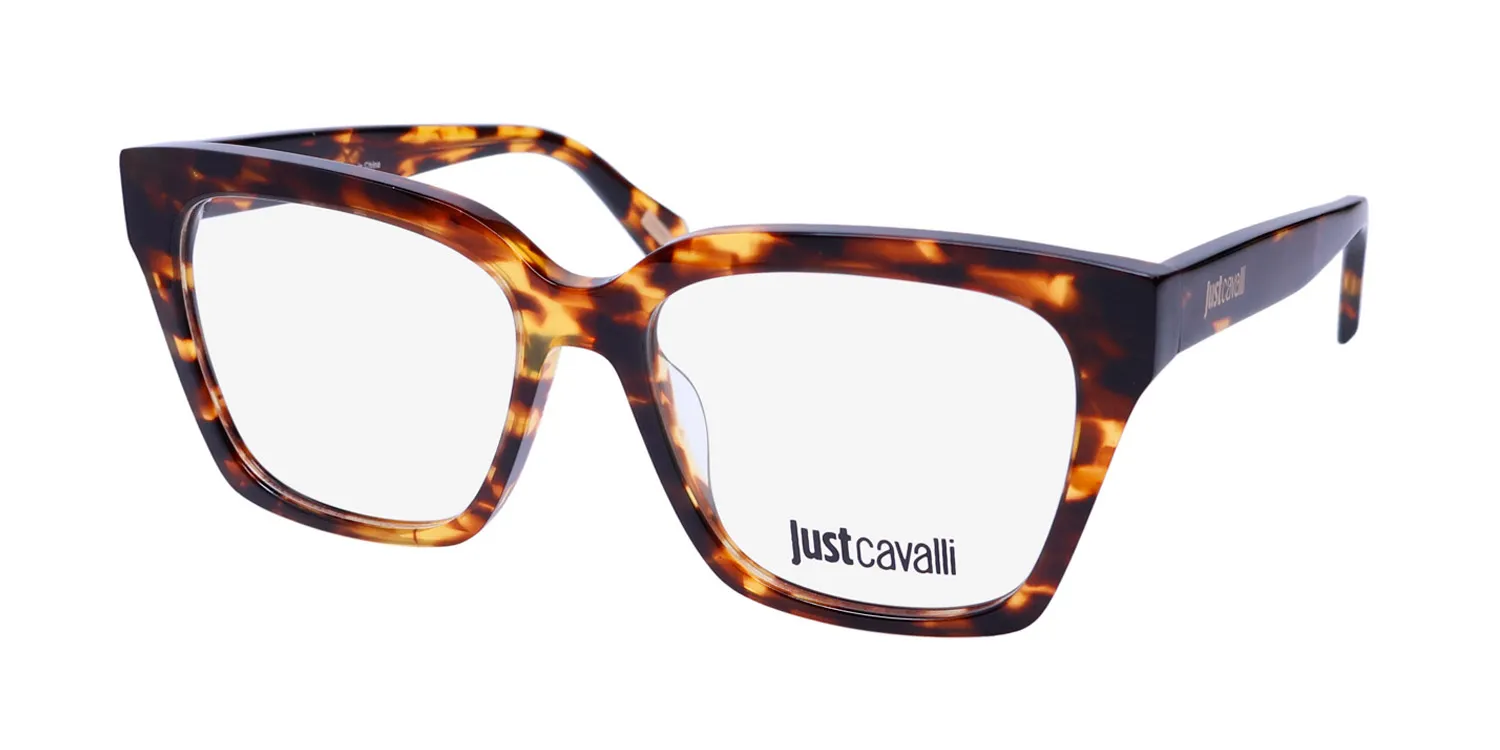 Just Cavalli Vjc002 0743 Eyeglasses Brown Havana 52mm